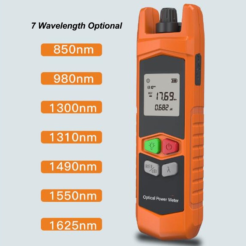 Optical Fiber Power Meter Professional ‑50 To 26dBm High Accuracy