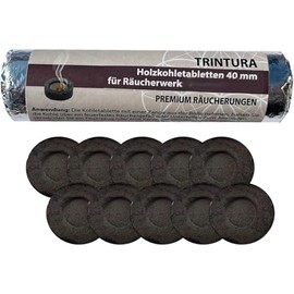 Smoking Charcoal for Smoking, Self-Igniting Charcoal Tablets Suitable for Incense Pan and Incense Burner (Diameter 33 mm)