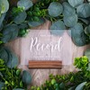 For The Record Guestbook Sign with Wood Stand- Sign Our