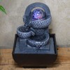 Fiesta Studios Grey Pots with Light Ball Water Fountain With