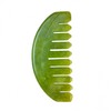 Global Natural Shiyu Jade Wide-Tooth Meridian Massage Comb for Head and Photon Therapy Style 1 10ea