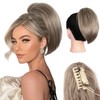 ZQIAN BEAUTY Extensión de Coleta Corta de 25 Cm -