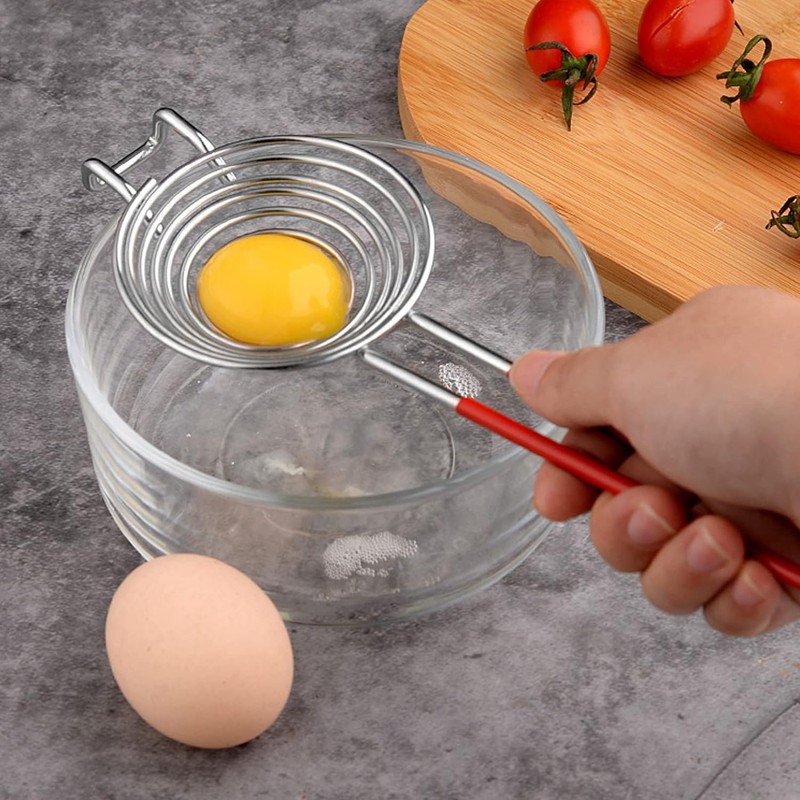 Egg Separator Long Handle Egg White Separator Stainless Steel Egg