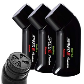 Adelance Hair Powder, Hair Plus, Speed E Premium Powder (Black), 1.1 oz (30 g), Increases Volume Sensation, For Hair Enhancement, Gray Hair, Thin Hair, Parting, Thorl, Conceals Gray Hair, Conceals Thin Hair (Set of 3)
