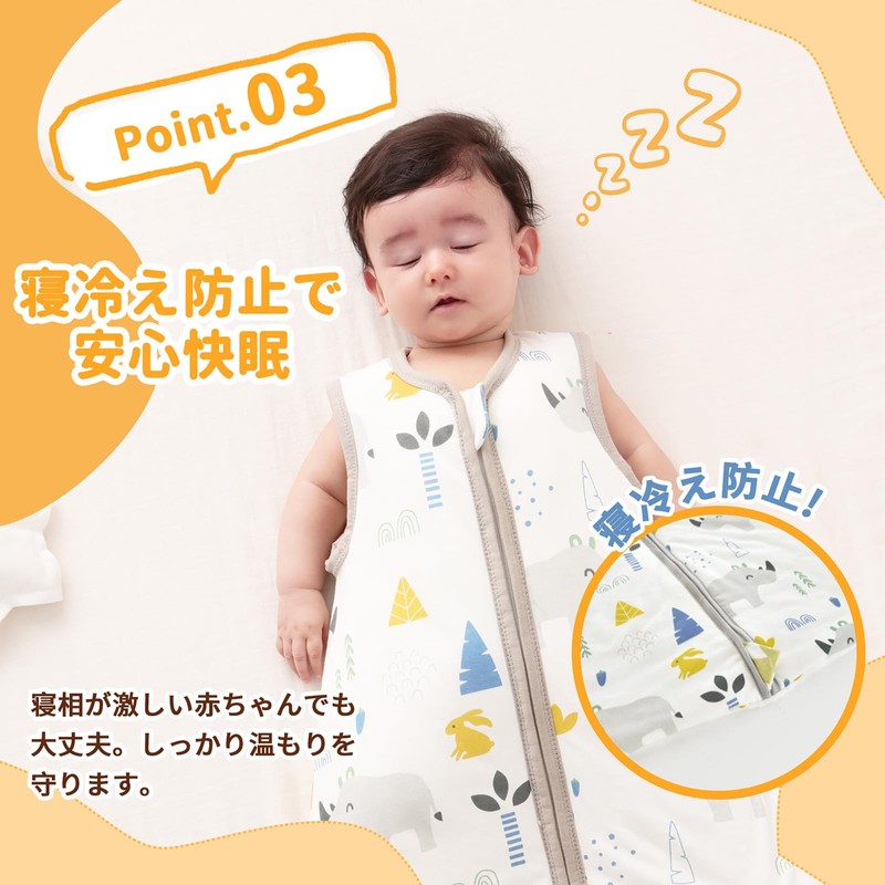 MOMSMENU Baby Sleeper, Winter, 100% Cotton, Soft, For Babies, Easy