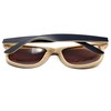 iceBoo Sunglasses Plastic lightweight frame matte wood wooden grain pattern