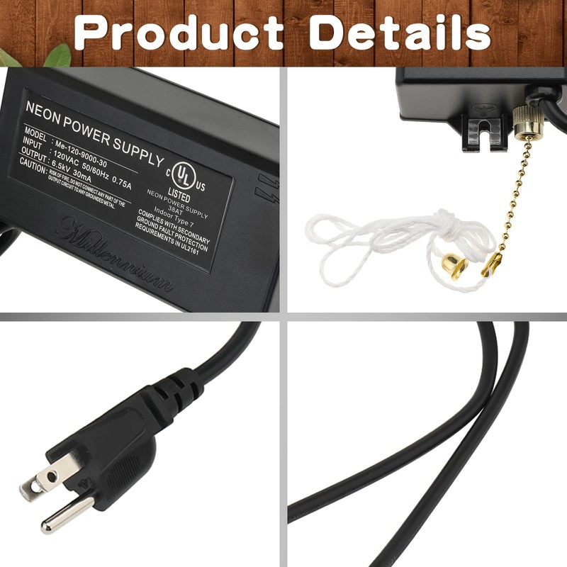 YaeCCC 6.5KV 30mA Neon Light Sign Power Supply Electronic Transformer