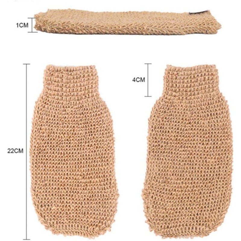 Guantes Exfoliantes de Yute FOMIYES - Elimina Células Muertas (Set