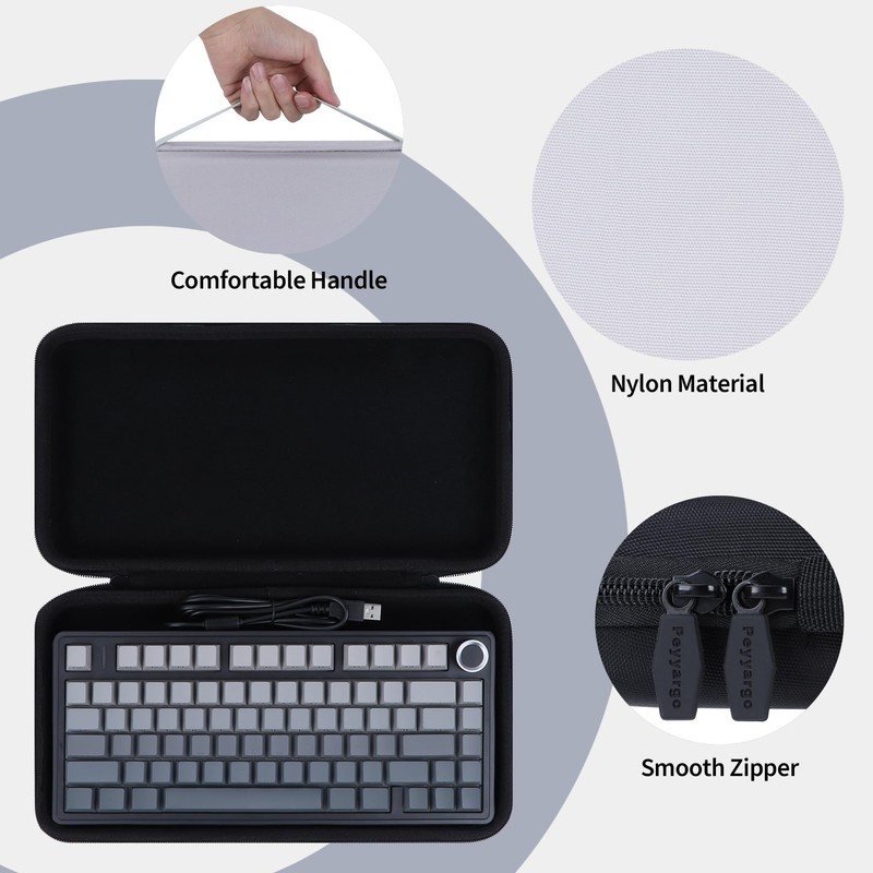 Peyyargo 75% Mechanical Keyboard Case for Aula F75 Pro /