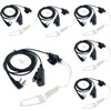 SAMCOM Surveillance Radio Earpiece with Mic for Two Way Radios,