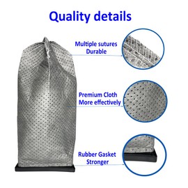 5 Packs CH30000 Type N Cloth Vacuum Cleaner Bag Compatible with Hoover Commercial PortaPower Lightweight Canister Swingette S1015 S1029 Vacuum Cleaner CH30000 Dust Bags