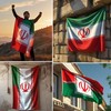 AKH® Iran Flag 5ft x 3ft Polyester | Double Stitched