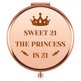 21st Birthday Gifts for Her Compact Mirror for Purse Unique 21 Year Old Birthday Gifts for Her 21st Bday Decorations for Women Happy 21 Year Old Gift for Women Friends Female Daughter Sister Bestie