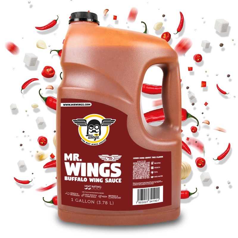 Mr Wings Buffalo Mr. Wings Sauce 1 Gallon (128 Fl