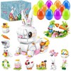 Ambdes 12 PCS Prefilled Easter Eggs with Bunny Building Toys,