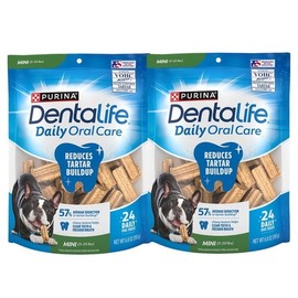Purina Dental Life Mini Dog Dog Dental Gum Tartar Removal Dog Gum 193g x 2 / 퓨리나 덴탈라이프 미니 독 강아지 덴탈껌 치석제거 개껌 193g x 2개