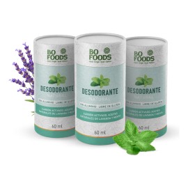 Pack X3 Desodorante Natural Lavanda Y Menta Sin Aluminio