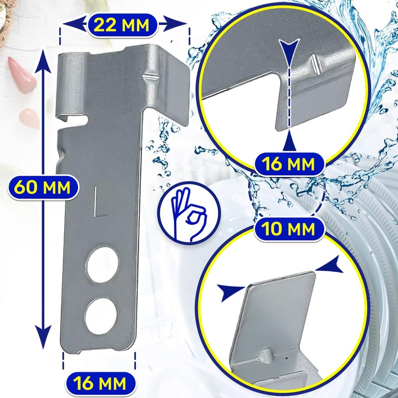 2 Pieces Brackets for Mounting the Built-In Dishwasher with the