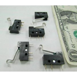 Cherry Lot 5 Cherry E63-04RP Miniature MicroSwitches, Normally Open & N Closed .1A 125V