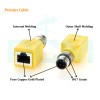 Profinet M12 D-Code 4 Pin to RJ45 Feedthrough Bulkhead Adapter