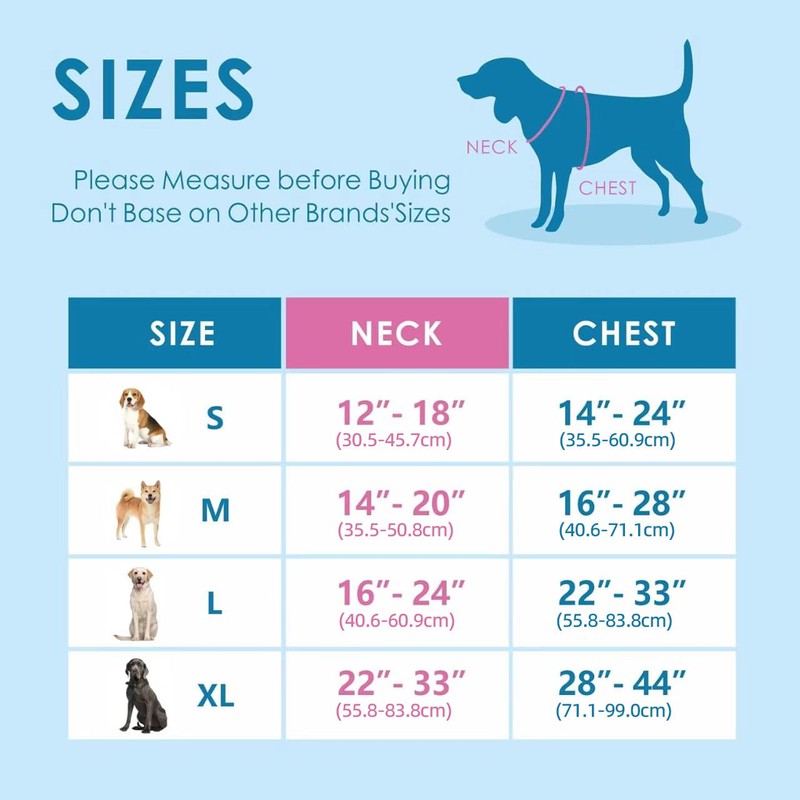 PHOEPET No Pull Dog Vest Harness with Unique Colors，Adjustable Reflective