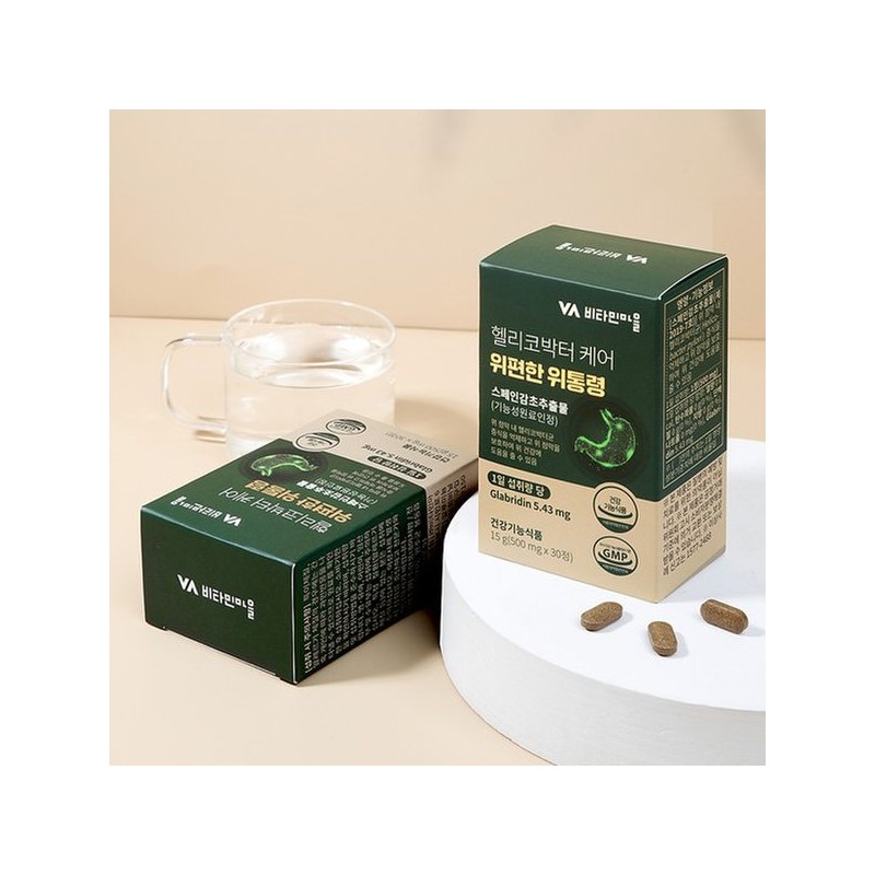 헬리코박터 케어 위편한 위통령 1박스 30정 헬리코박터균 Helicobacter Care Easy