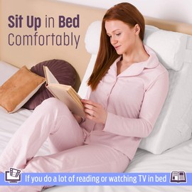 Flexicomfort Bed Wedge Pillow for Sleeping – Adjustable Post-Surgery Comfort (7-in-1) – Memory Foam Incline, Leg Elevation, and Head Support – Large 24-Inch with Washable Cover