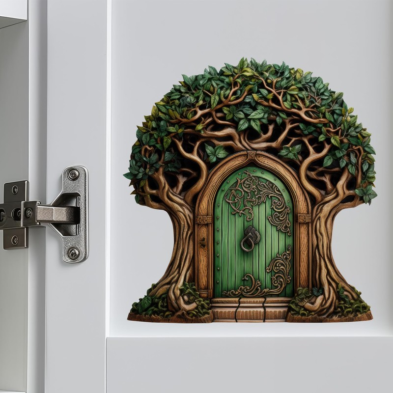 Beautiful Tree Fairy Door - Fairy Door Wall Sticker