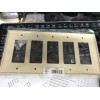 GFI 5 OUTLET ELECTRICAL DECORATOR SWITCH OR GFI COVER IVORY