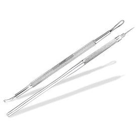 Profi Kosmetik-Instrument Komedonenquetscher Set 2 Schlaufen + Milienmesser