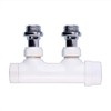 S SIENOC H-valve connection set, centre connection/radiator valves, thermostat for