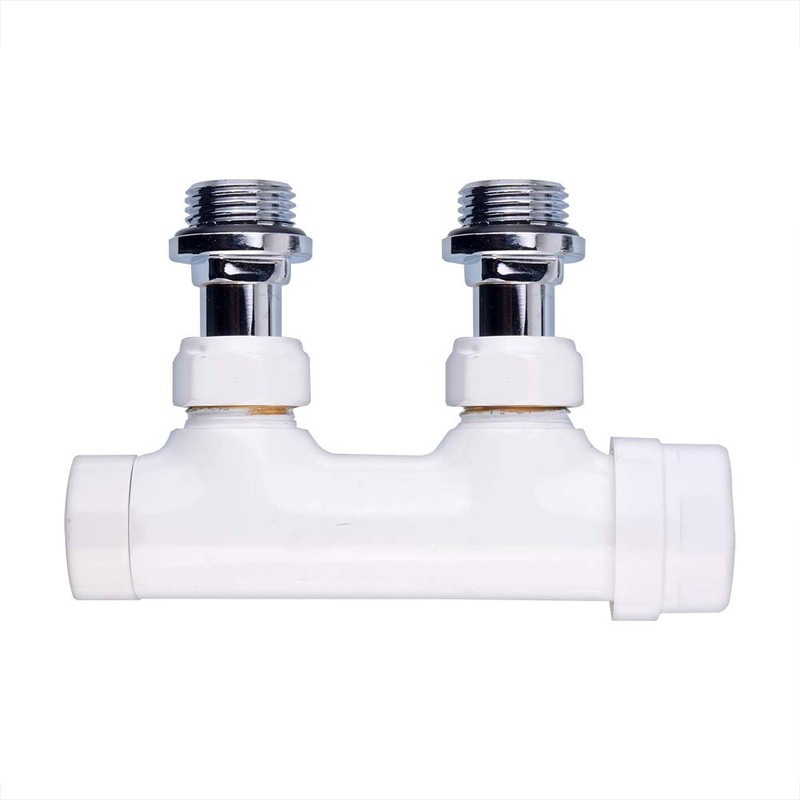 S SIENOC H-valve connection set, centre connection/radiator valves, thermostat for