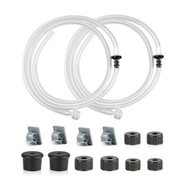 Yofidra Sink Soap Dispenser Extension Kit: Under Sink Dish Soap Dispenser with 47" Tube for Countertop Kitchen Sink Accessories, Sink Hose with Check Valve for Prevent Backflow 2PCS