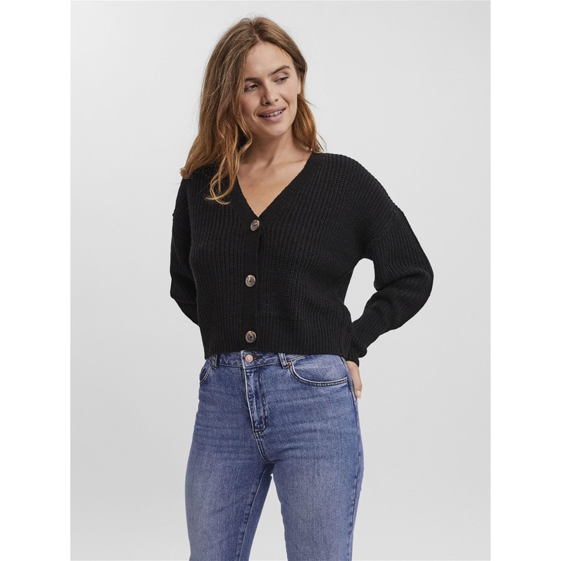 Vero Moda Women's Vmlea LS V-Neck Cuff Cardigan Noos Cardigan,