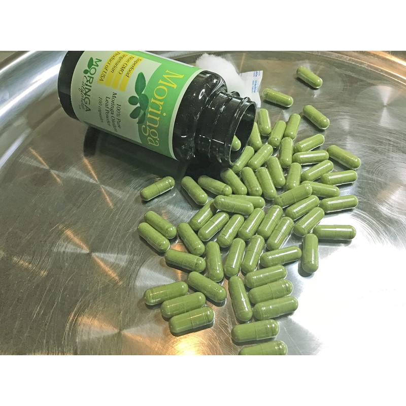 California Grown Moringa - 100 Capsules - Direct from The