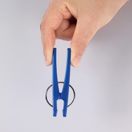 Towa Sangyo 24843 Clothespins LST Laundry Select with Long Pinch String, Blue & White, Approx. 1.6 x 0.5 x 4.7 inches (4.1 x 1.2 x 12 cm), Pack of 10