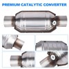 Yeoflagtrade 2.0" Universal Catalytic Converter, 2.0 Inch Inlet/Outle Cat Converter