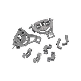 Bearing Set/Clamp Replacement for Bosch Siemens Neff 00428344 428344 for Dishwasher/Dishwasher Attachment Set/Basket Insert/Plate Holder Basket Shelf Storage Set for Lower Basket 8 Pieces