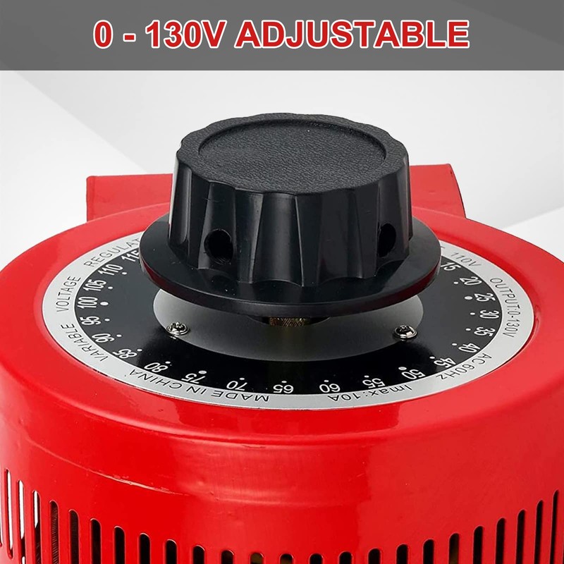 YaeCCC Voltage Transformer 10 Amp Auto AC Variable Voltage Converter,1000VA,0~130