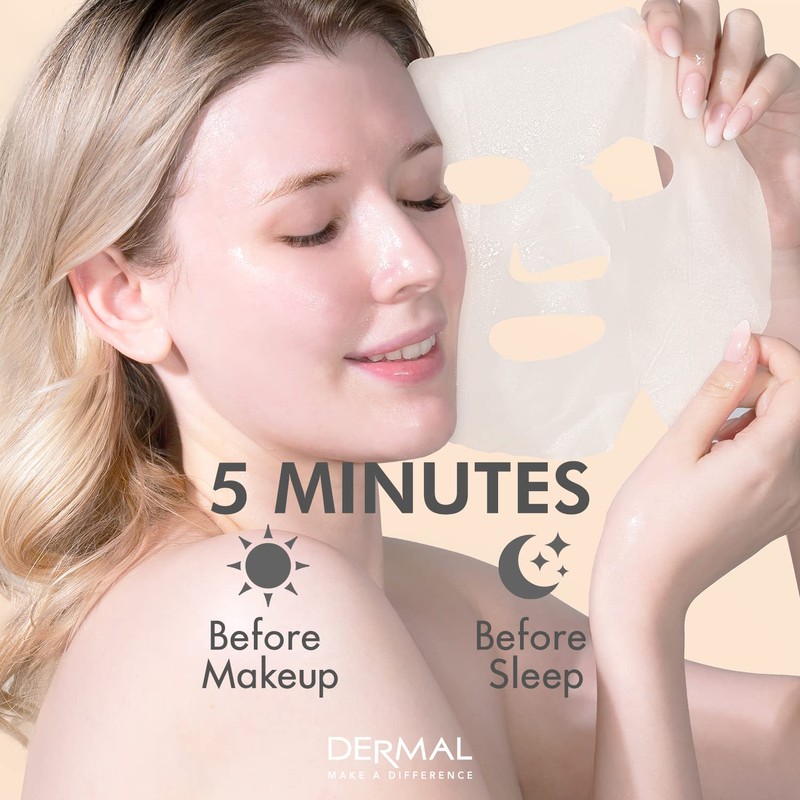 DERMAL Korean Collagen Face Mask 32 Combo Pack A+B Set