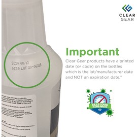 Clear Gear Disinfectant Cleaner, and Deodorizer For Sports Equipment, Gyms, and Fitness Centers - EPA-Registered, Hospital Grade, Made in USA - 1-Pack of 32 Oz Bottle Disinfecting Spray