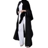 Front Open Abayas for Women Muslim with Hijab Scarf Women