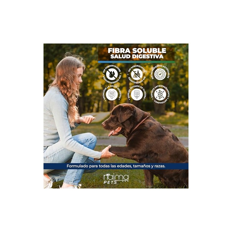 NAIMA Fibra Soluble para Perros, 300 g | Apoyo Digestivo
