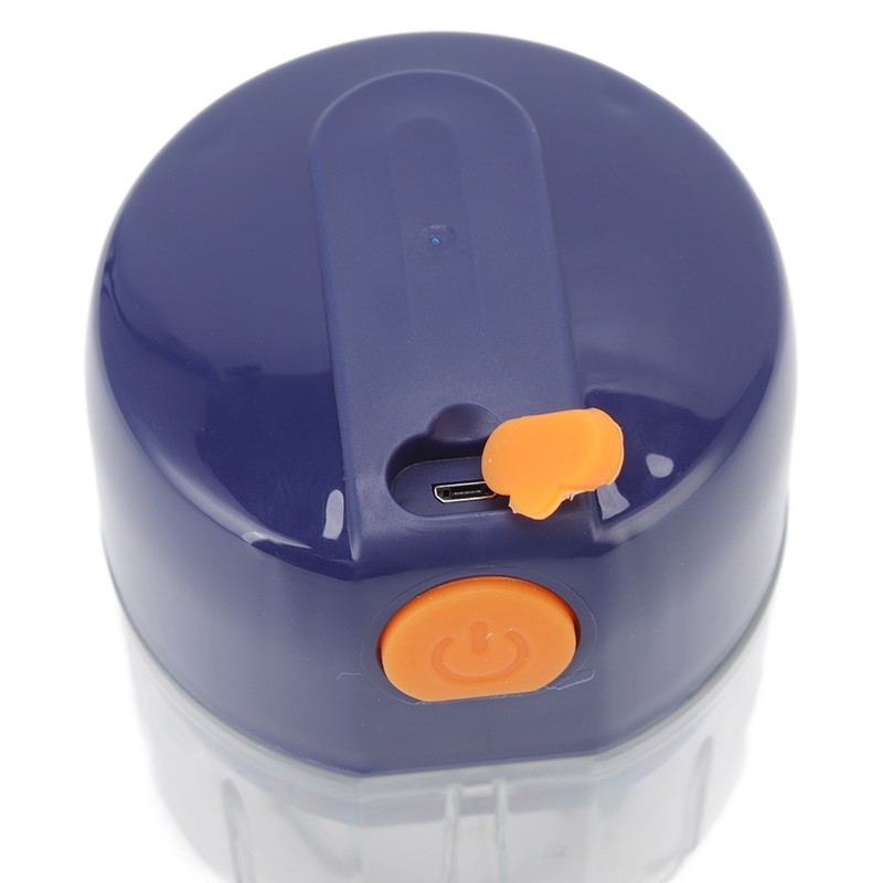 Garlic Chopper Electric Portable Blue 3 Blade Design 250mg Capacity
