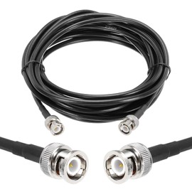 sourcing map 1PCS RG58 Coaxial Cable 15ft/4.6 M, BNC Male to BNC Male Coax Cable 50 Ohm Low Loss Cable for CB Radio, Ham Radio, Antenna Analyzer