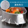 Shimomura 41778 Stainless Steel Legs, Antibacterial Triangle Corner, Silver