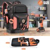 Tool Backpack Bag, Durable Electrician Backpack Tool Bag for HVAC