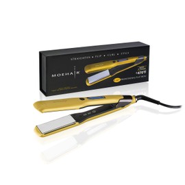 Moehair Professional 1.5” Hair Straightener, Titanium Floating Plates Flat Iron for Hair, Hair Straightener for Thick Hair, Anti-Static Hair Iron for All Hair Types