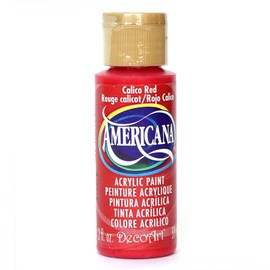 DecoArt Americana Acrylic Paint, 2-Ounce, Calico Red