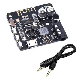 Lrocaoai BT5.0 Receiver Car Lossless Audio Receiver with AUX Audio Cable MP3 Bluetooth Decoder Lossless Car Speaker Audio Amplifier Board Module, 500344582